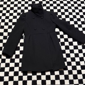 Old Navy Black Double-Breasted Pea Coat